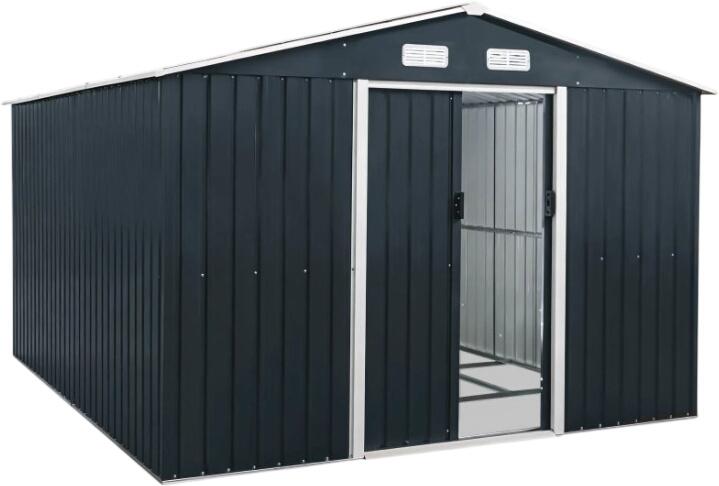 Brast Metall Gerätehaus mit Satteldach 278x323x192 (1004328006)