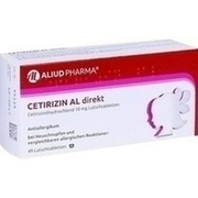 ALIUD Pharma Cetirizin AL direkt 10 mg Lutschtabletten 49 Stück (N2) ALIUD Pharma Cetirizin AL direkt 10 mg Lutschtabletten 49 Stück (N2)