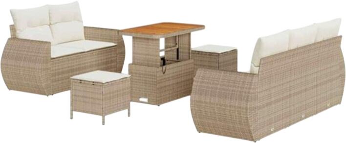 vidaXL Gartensofa-Set Polyrattan 8-tlg. (3361821) vidaXL Gartensofa-Set Polyrattan 8-tlg. (3361821)