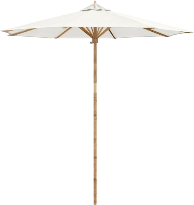 vidaXL Gartensonnenschirm Bambus Rund 240 x 260 cm (4108082)