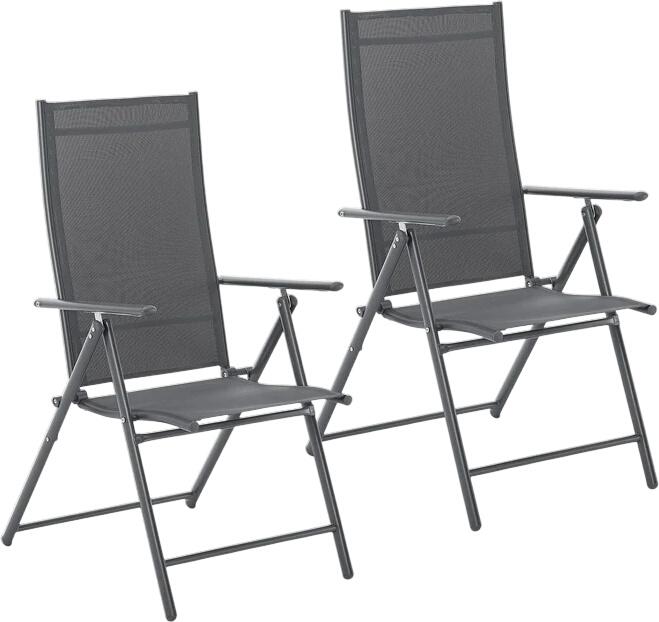 Juskys Gartenstuhl Calena 2er Set