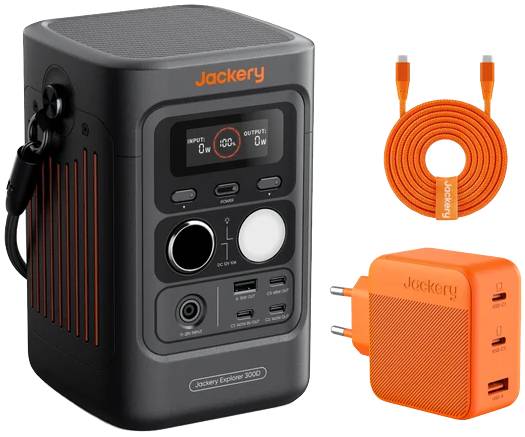 Jackery E300D mit Schnellladegerät Jackery E300D mit Schnellladegerät
