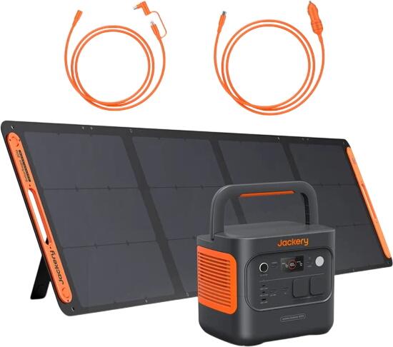 Jackery Explorer 2000 v2 + 200W + DC Solarpanel Verlängerungskabel 5M + Auto-Ladekabel