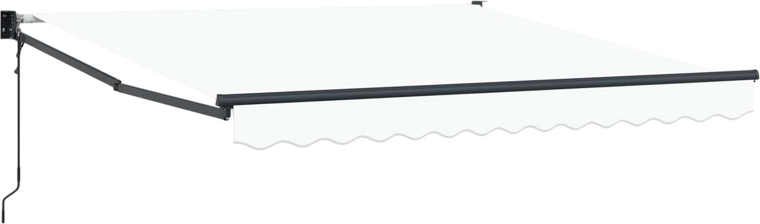vidaXL Ausziehbare Markise Weiß 350 x 250 cm (3330368)