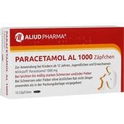ALIUD Pharma PARACETAMOL AL 1000, 10 Zäpf. (N1) 1000 mg ALIUD Pharma PARACETAMOL AL 1000, 10 Zäpf. (N1) 1000 mg