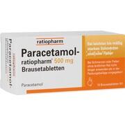 Ratiopharm PARACETAMOL-ratiopharm 500, 10 Brausetbl. (N1) 500 mg Ratiopharm PARACETAMOL-ratiopharm 500, 10 Brausetbl. (N1) 500 mg