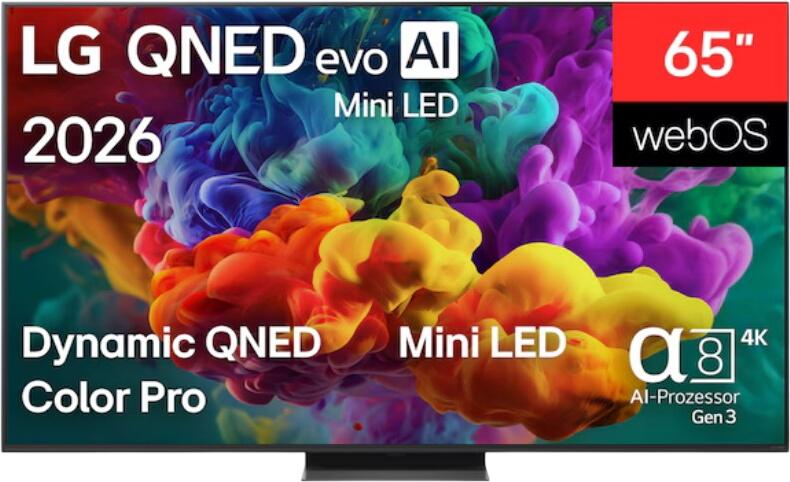 LG 65" QNED evo AI QNED87 Mini LED 4K Smart TV 2026 65QNED87B6A