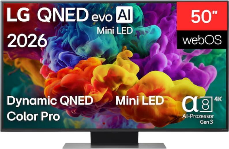 LG 50" QNED evo AI QNED87 Mini LED 4K Smart TV 2026 50QNED87B6A