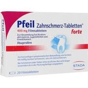 PFEIL ZAHNSCHMERZTAB FORTE, 20 Filmtbl. (N2) 400 mg