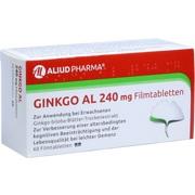 ALIUD Pharma Ginkgo AL 240 mg Filmtabletten 60 Stück