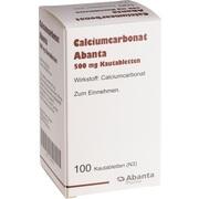 Abanta Pharma Calciumcarbonat Abanta 500 mg Kautabletten 100 Stück (N3)