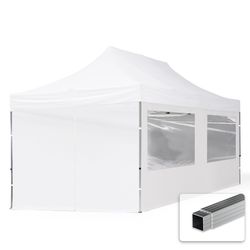 Toolport Aluminium Faltpavillon inkl. 4 Seitenteile 3 x 6 m (59034)