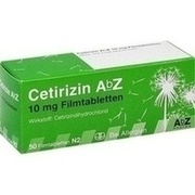 AbZ-Pharma Cetirizin AbZ 10 mg Filmtabletten 50 Stück AbZ-Pharma Cetirizin AbZ 10 mg Filmtabletten 50 Stück