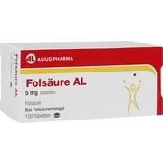 ALIUD Pharma Folsäure AL 5 mg Tabletten 100 Stück (N3)