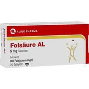 ALIUD Pharma Folsäure AL 5 mg Tabletten 20 Stück (N1)