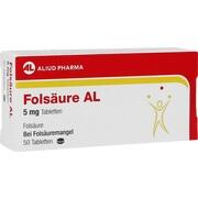 ALIUD Pharma Folsäure AL 5 mg Tabletten 50 Stück (N2)