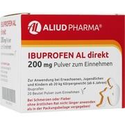 ALIUD Pharma Ibuprofen AL direkt 200 mg Pulver zum Einnehmen 20 x 1 g ALIUD Pharma Ibuprofen AL direkt 200 mg Pulver zum Einnehmen 20 x 1 g