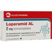 ALIUD Pharma Loperamid AL 2 mg Schmelztabletten 6 Stück