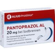 ALIUD Pharma Pantoprazol AL 20 mg magensaftresistente Tabletten 7 Stück