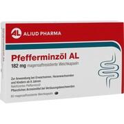 ALIUD Pharma Pfefferminzöl AL 182 mg magensaftresistente Weichkapseln 60 Stück (N2)