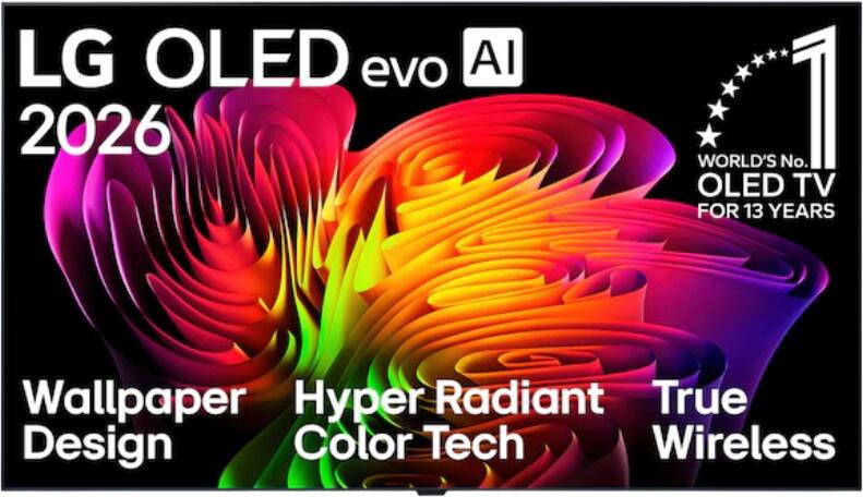 LG 77" Wallpaper TV OLED evo AI W6 2026 OLED77W69LA