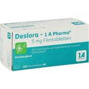 1A Pharma Deslora 5 mg Filmtabletten 100 Stück (N3) 1A Pharma Deslora 5 mg Filmtabletten 100 Stück (N3)