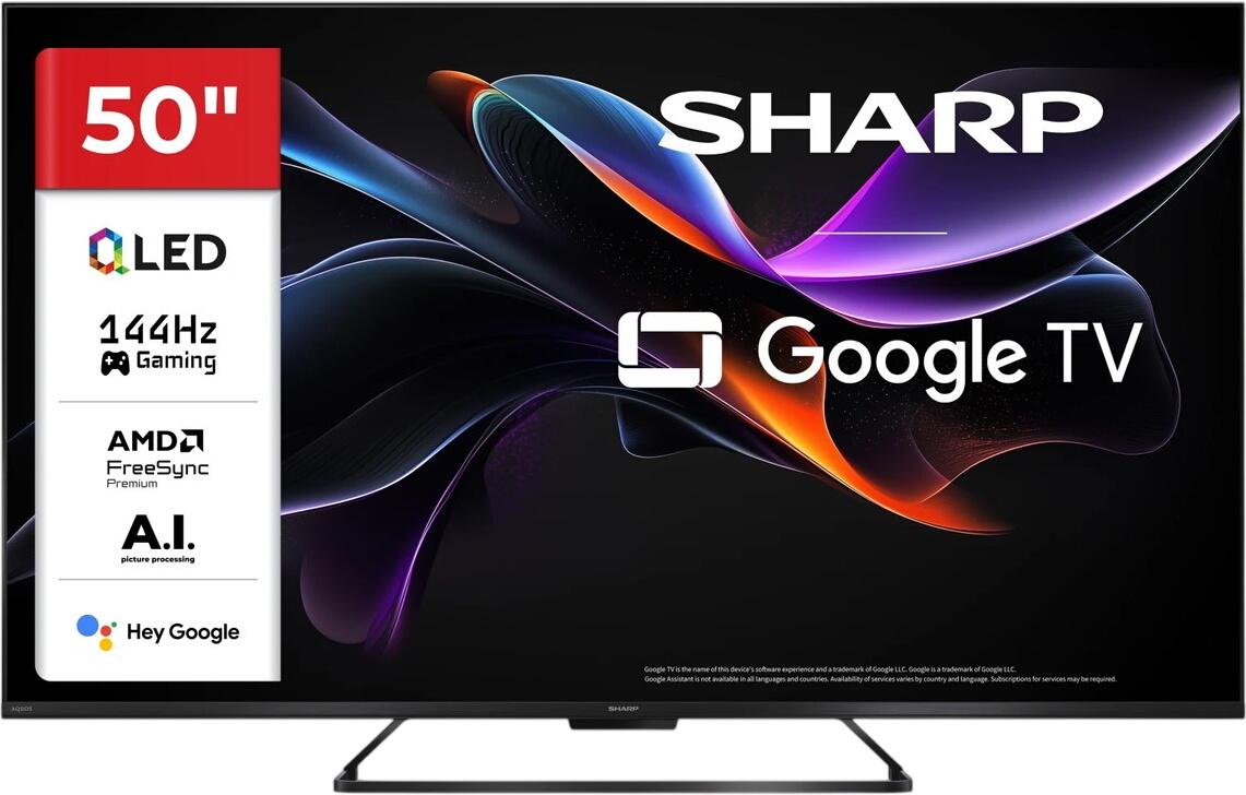 Sharp 50" 4K Ultra HD 144Hz QLED Google TV 50HR7265E