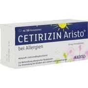Aristo Pharma Cetirizin Aristo 10 mg Filmtabletten 50 Stück (N2) Aristo Pharma Cetirizin Aristo 10 mg Filmtabletten 50 Stück (N2)