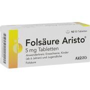 Aristo Pharma Folsäure Aristo 5 mg Tabletten 50 Stück (N3)