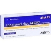 Aristo Pharma Loperamid akut Aristo 2 mg Tabletten 10 Stück (N1)
