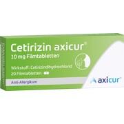 axicorp Pharma Cetirizin axicur 10 mg Filmtabletten 20 Stück