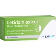 axicorp Pharma Cetirizin axicur 10 mg Filmtabletten 50 Stück