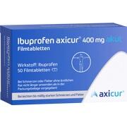 axicorp Pharma Ibuprofen axicur 400 mg akut Filmtabletten 50 Stück