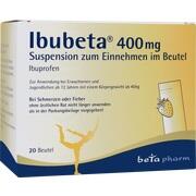 betapharm Arzneimittel Ibubeta 400 mg Suspension zum Einnehmen im Beutel 20 Stück