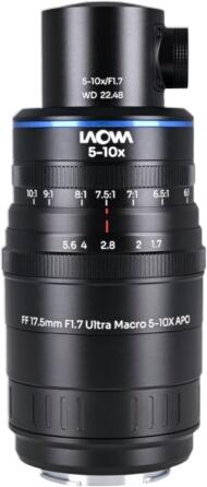 Laowa Aksen 17,5 mm F1.7 5-10x Ultra Macro APO (coaxial)