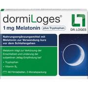 Dr. Loges dormiLoges 1 mg Melatonin plus Tryptophan Filmtabletten 60 Stück