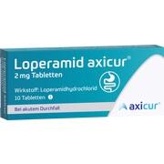 axicorp Pharma Loperamid axicur 2 mg Tabletten 10 Stück