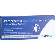 axicorp Pharma Paracetamol plus Coffein axicur 350 mg/50 mg Tabletten 20 Stück
