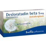 betapharm Arzneimittel Desloratadin beta 5 mg Filmtabletten 20 Stück (N1)