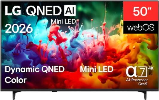 LG 50" QNED AI Mini LED QNED72 4K Smart TV 2026 50QNED72B6B