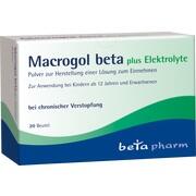 betapharm Arzneimittel Macrogol beta plus Elektrolyte Pulver 20 Beutel