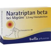 betapharm Arzneimittel Naratriptan beta 2,5 mg Filmtabletten 2 Stück (N1)