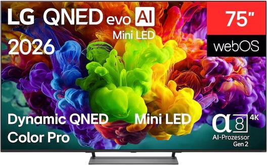 LG 75" QNED evo AI QNED93 Mini LED 4K Smart TV 2026 75QNED93B6A
