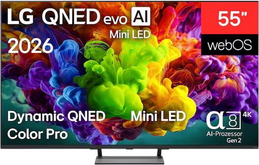 LG 55" QNED evo AI QNED93 Mini LED 4K Smart TV 2026 55QNED93B6A