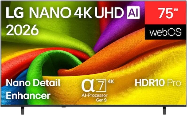 LG 75" Nano 4K UHD AI NU80 Smart TV 2026 75NU800B6LA
