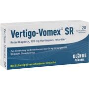 Klinge Pharma VERTIGO VOMEX SR RETARD, 20 Retardkps. (N1)