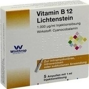 Zentiva VITAMIN B12 1000UG LICHTEN, 5 Amp. (N1) 1 ml