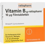 VITAMIN B12 RATIO 10UG TAB, 100 Filmtbl. (N3)