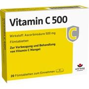 Wörwag Pharma VITAMIN C 500, 20 Filmtbl. (N1) 500 mg