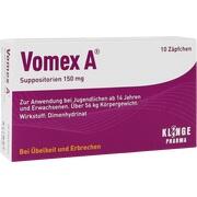 Klinge Pharma VOMEX A 150MG, 10 Supp. (N1)